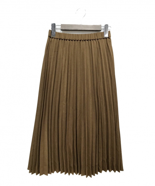 KUMIKYOKU（クミキョク）KUMIKYOKU (クミキョク) リネンライクベーシック スカート ブラウン サイズ:S2の古着・服飾アイテム