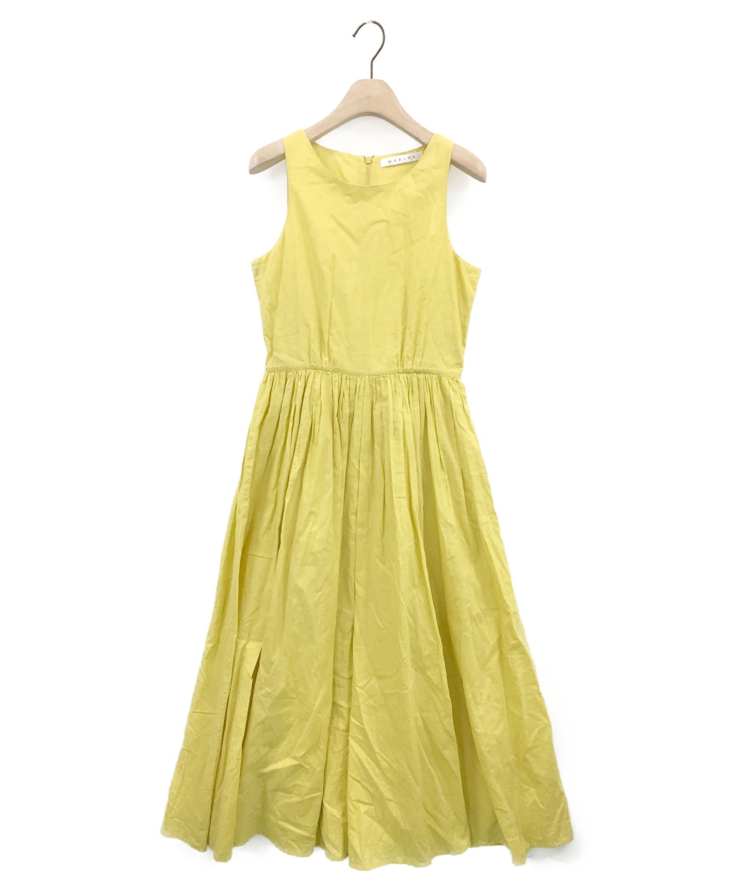 中古 古着通販 Mariha マリハ ノースリーブワンピース イエロー サイズ 38 ブランド 古着通販 トレファク公式 Trefac Fashion