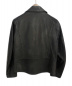 UNDERCOVERISM (アンダーカバーイズム) ダブルジップライダースジャケット ブラック サイズ:1：37800円