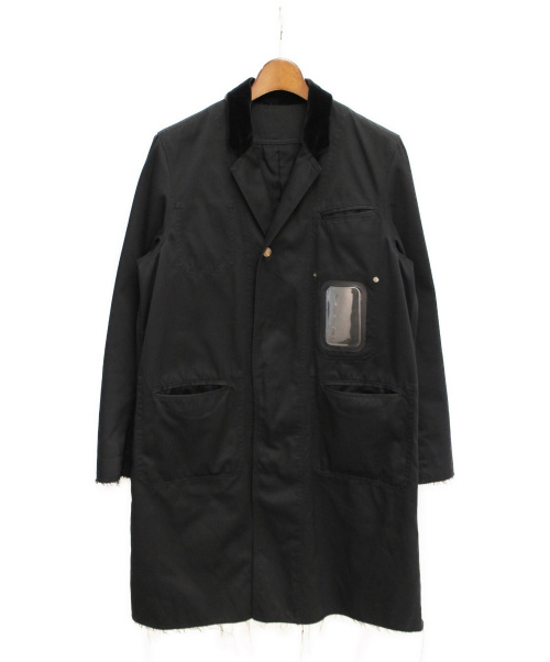 UNDERCOVER（アンダーカバー）UNDERCOVER (アンダーカバー) カットオフチェスターコート ブラック サイズ:3の古着・服飾アイテム