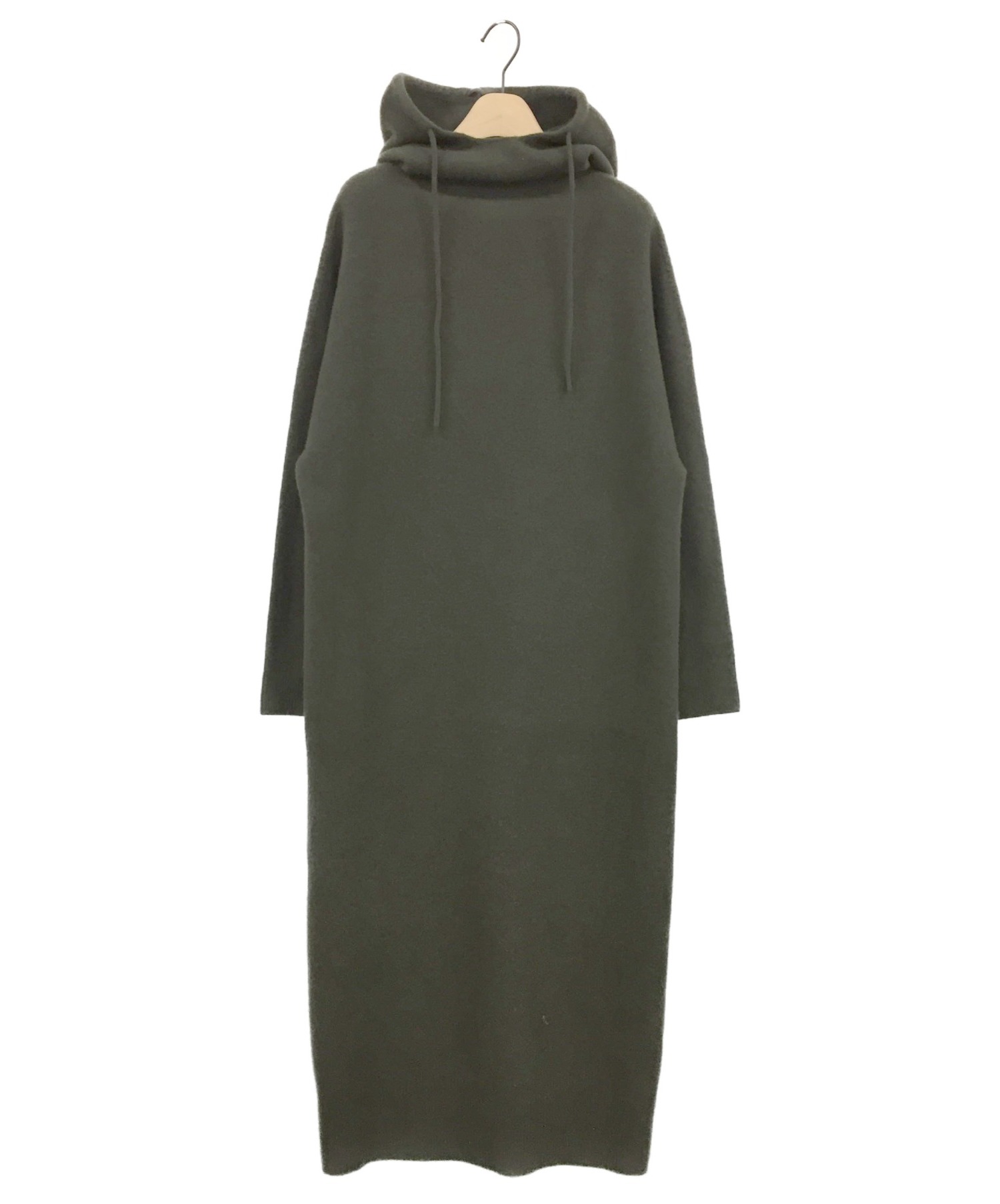 中古 古着通販 Dressterior Eclat ドレステリア エクラ カシミヤ混ニットワンピース カーキ サイズ 38 ブランド 古着通販 トレファク公式 Trefac Fashion