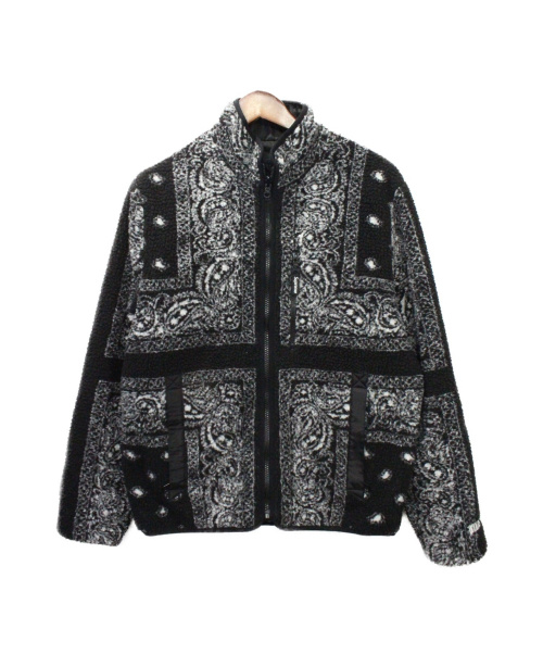 SUPREME（シュプリーム）SUPREME (シュプリーム) Reversible Bandana Fleece Jack ブラック サイズ:Sの古着・服飾アイテム