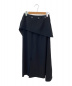 ENFOLD (エンフォルド) ダブルサテンラップパーツスカート ブラック サイズ:36：16800円