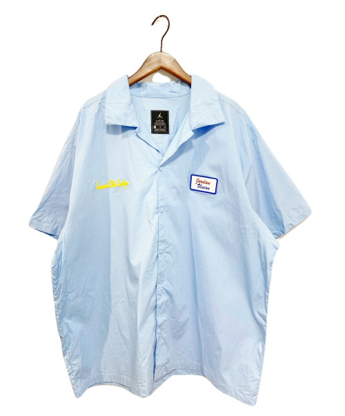 UNION（ユニオン）UNION × NIKE (ユニオン × ナイキ) メカニックシャツ スカイブルー サイズ:XLの古着・服飾アイテム