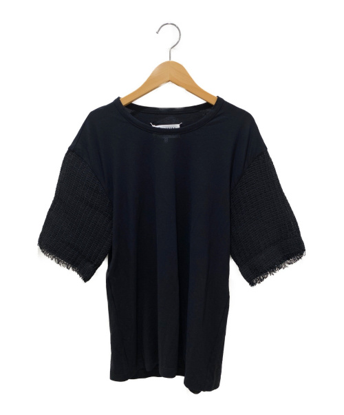 Maison Margiela 1（メゾンマルジェラ 1）Maison Margiela 1 (メゾンマルジェラ 1) 袖切り替え半袖カットソー ブラック サイズ:XS 未使用品の古着・服飾アイテム