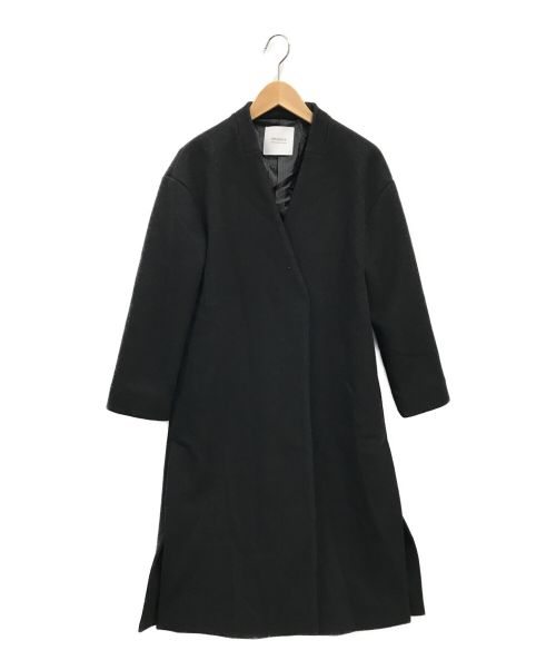 STUDIOUS（ステュディオス）STUDIOUS (ステュディオス) ウールニードルVネックコート ブラック サイズ:1の古着・服飾アイテム