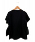 YOKO CHAN (ヨーコチャン) フロントギャザーTシャツ ブラック サイズ:38：10800円