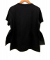 中古・古着 YOKO CHAN (ヨーコチャン) フロントギャザーTシャツ ブラック サイズ:38：10800円