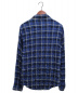 Saint Laurent Paris (サンローランパリ) クラシックテキサスチェックシャツ ブルー サイズ:M：19800円