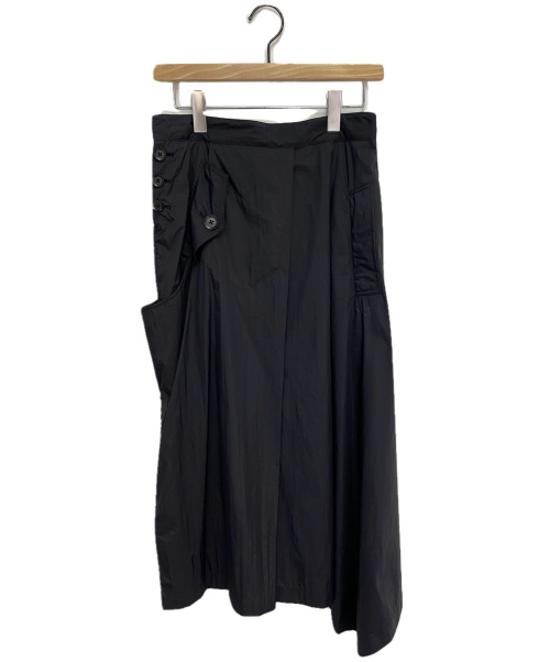 Y-3（ワイスリー）Y-3 (ワイスリー) ASYMMETRICAL SHELL TRACK SKIRT ブラック サイズ:XSの古着・服飾アイテム