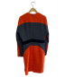KOLOR (カラー) ブロッキングドレス オレンジ サイズ:1：7800円