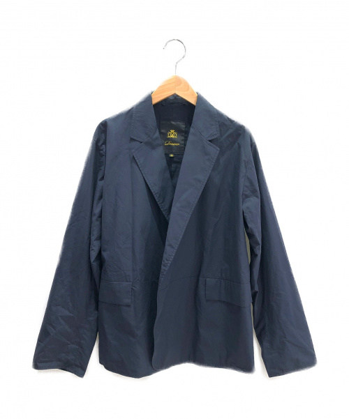 DRAWER（ドゥロワー）DRAWER (ドゥロワー) ノッチドテーラードジャケット ネイビー サイズ:38の古着・服飾アイテム