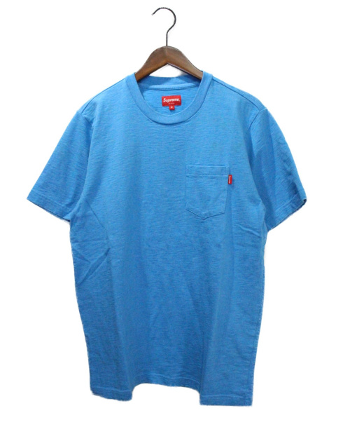 SUPREME（シュプリーム）SUPREME (シュプリーム) ポケットTシャツ ブルー サイズ:Mの古着・服飾アイテム