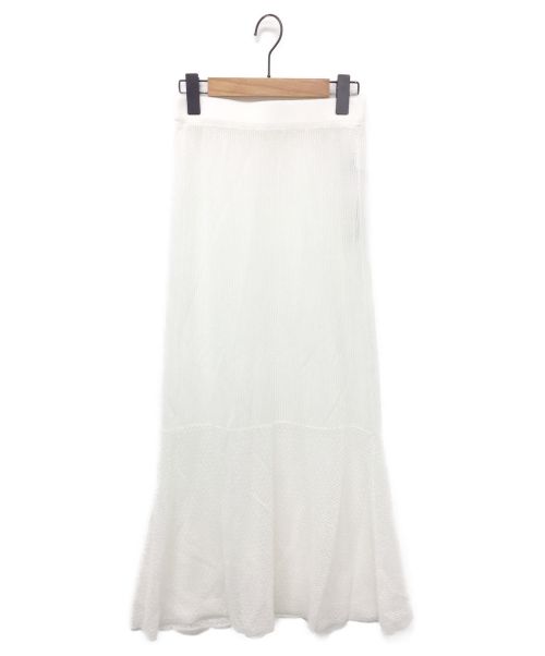 驚きの値段スカートBALLSEY (ボールジィー) ペーパーレースマーメイドロングスカート ホワイト サイズ:36 未使用品