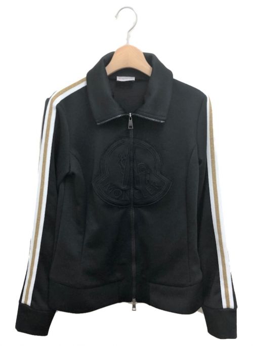 MONCLER（モンクレール）MONCLER (モンクレール) ロゴエンブロイダリートラックジャケット ブラック サイズ:Mの古着・服飾アイテム