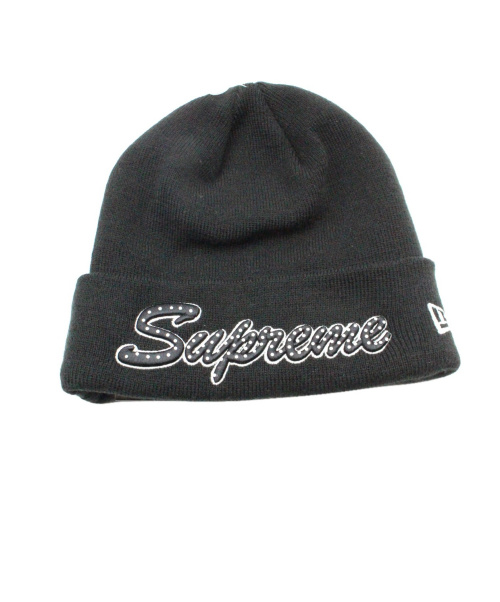 SUPREME（シュプリーム）SUPREME×NEWERA (シュプリーム×ニューエラ) ニット帽 ブラック サイズ:- 未使用品の古着・服飾アイテム