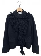 robe de chambreローブドシャンブル）の古着「デザインジャケット」｜ブラック