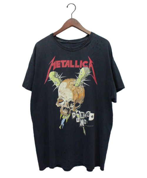 METALLICA（メタリカ）METALLICA × PUSHEAD (メタリカ×パスヘッド) バンドTシャツ ブラック サイズ:-の古着・服飾アイテム