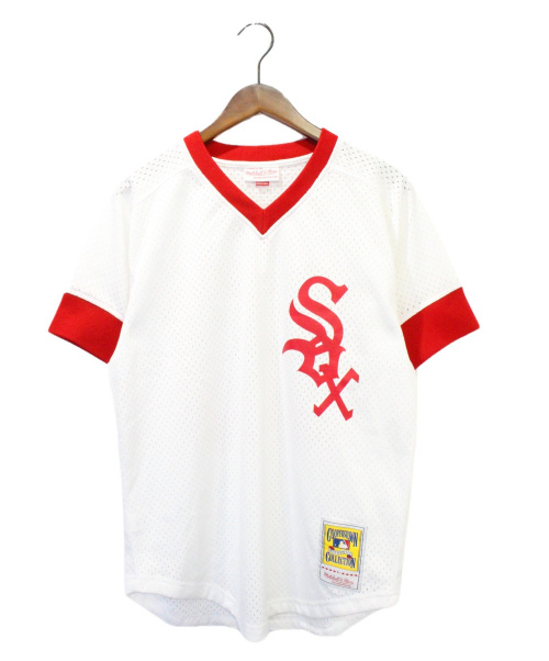 MITCHELL & NESS（ミッチェルアンドネス）MITCHELL & NESS (ミッチェルアンドネス) ゲームシャツ ホワイト サイズ:40（M）の古着・服飾アイテム