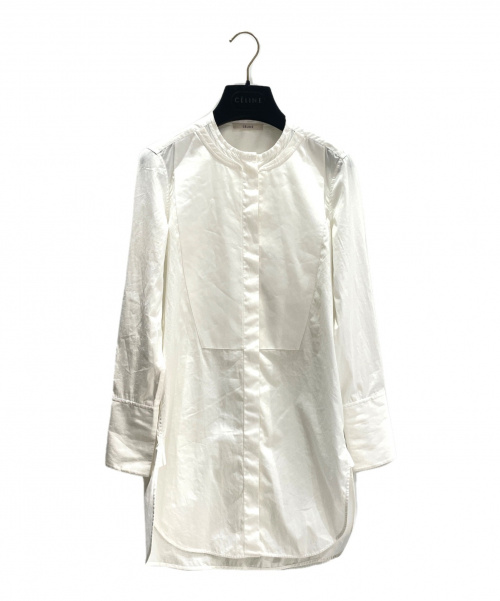 CELINE（セリーヌ）CELINE (セリーヌ) タキシードシャツ ホワイト サイズ:34の古着・服飾アイテム