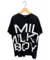 MILK BOY（ミルクボーイ）の古着「×COMME des GARCONS プリントTシャツ」｜ブラック