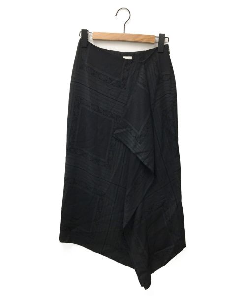 RITO（リト）RITO (リト) スカーフジャガードスカート ブラック サイズ:38の古着・服飾アイテム