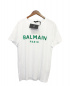 BALMAIN（バルマン）の古着「BALMAIN FLOCK TEE」｜ホワイト×グリーン