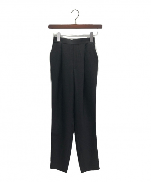 ENFOLD（エンフォルド）ENFOLD (エンフォルド) リネンライクゴムジョッパーズパンツ ブラック サイズ:34の古着・服飾アイテム