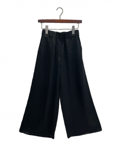 LOEWE（ロエベ）LOEWE (ロエベ) サテンワイドパンツ ブラック サイズ:34の古着・服飾アイテム