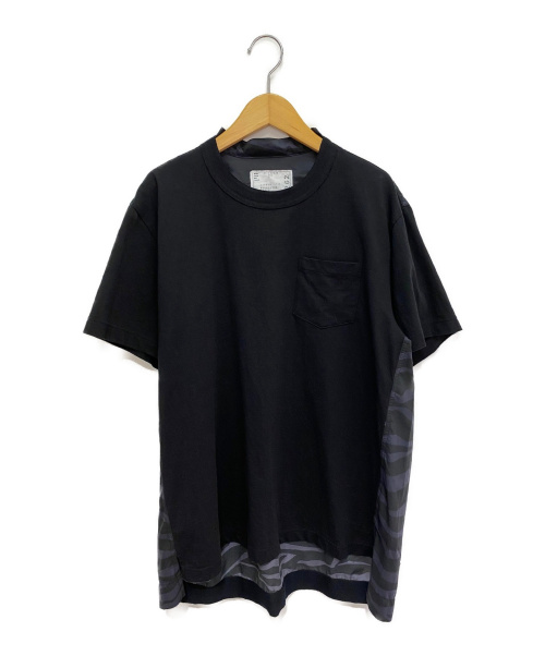sacai（サカイ）sacai (サカイ) 20SS ゼブラ柄Tシャツ ブラック サイズ:1の古着・服飾アイテム