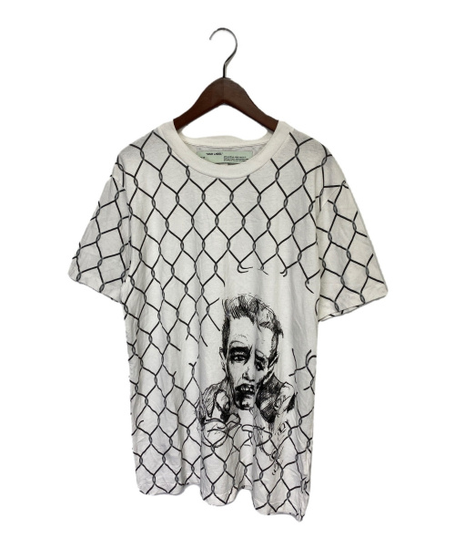 OFFWHITE（オフホワイト）OFFWHITE (オフホワイト) BROKEN FENCE T-shirt ホワイト サイズ:Ｌの古着・服飾アイテム