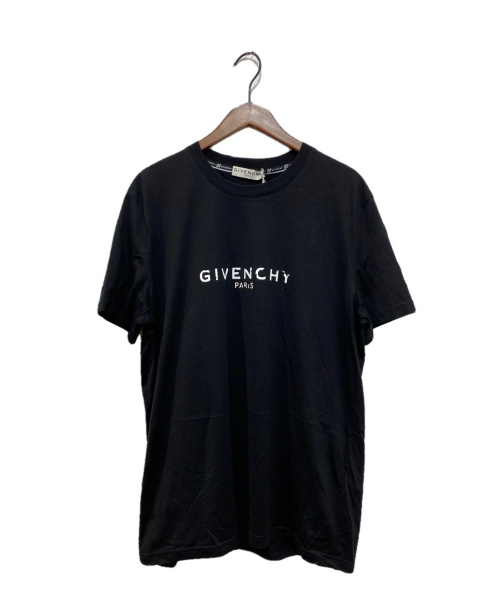GIVENCHY（ジバンシィ）GIVENCHY (ジバンシィ) Distressed Logo Tee ブラック サイズ:Lの古着・服飾アイテム