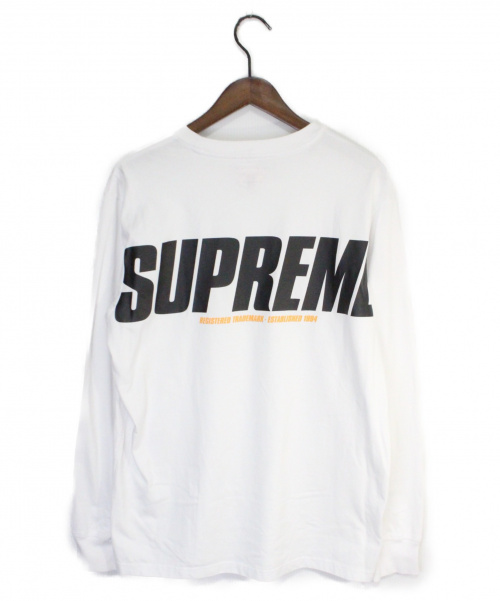 SUPREME（シュプリーム）SUPREME (シュプリーム) Trademark L/S Top ホワイト サイズ:Sの古着・服飾アイテム