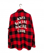 anti social social CLUB（アンチソーシャルソーシャルクラブ）の古着「ブロックチェックネルシャツ」｜レッド×ブラック