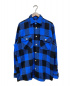 anti social social CLUB (アンチソーシャルソーシャルクラブ) ブロックチェックネルシャツ ブルー×ブラック サイズ:M：5800円