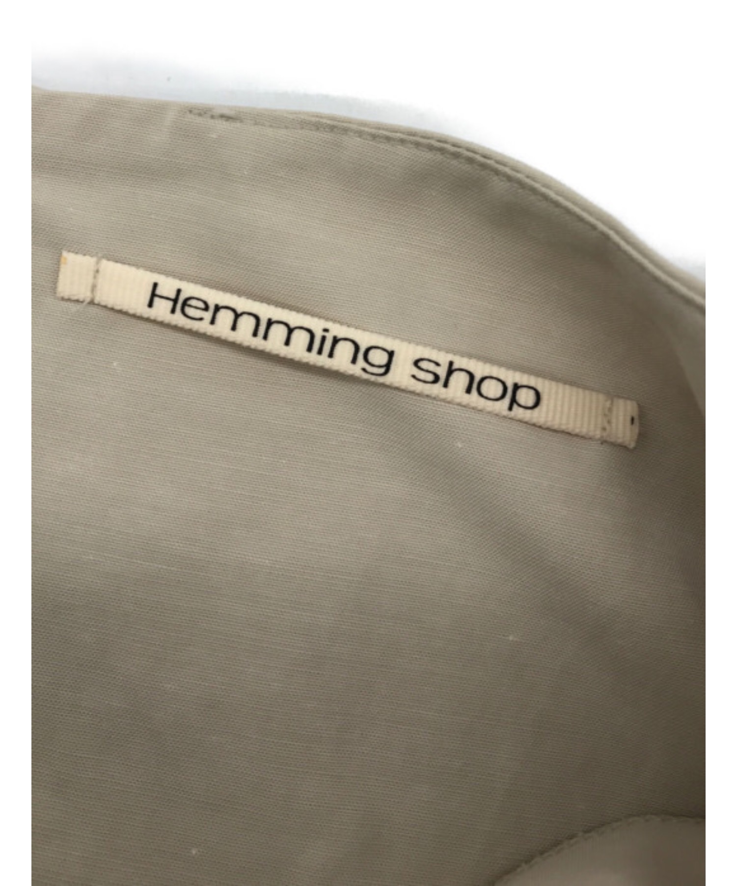 中古 古着通販 Hemming Shop ヘミングショップ フロントベルトワンピース ベージュ サイズ F ブランド 古着通販 トレファク公式 Trefac Fashion