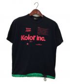 KOLOR（）の古着「ドローコードTシャツ」｜ネイビー