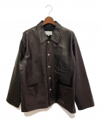Maison Margielaメゾンマルジェラ）の古着「オーバーサイズレザージャケット」｜ブラック
