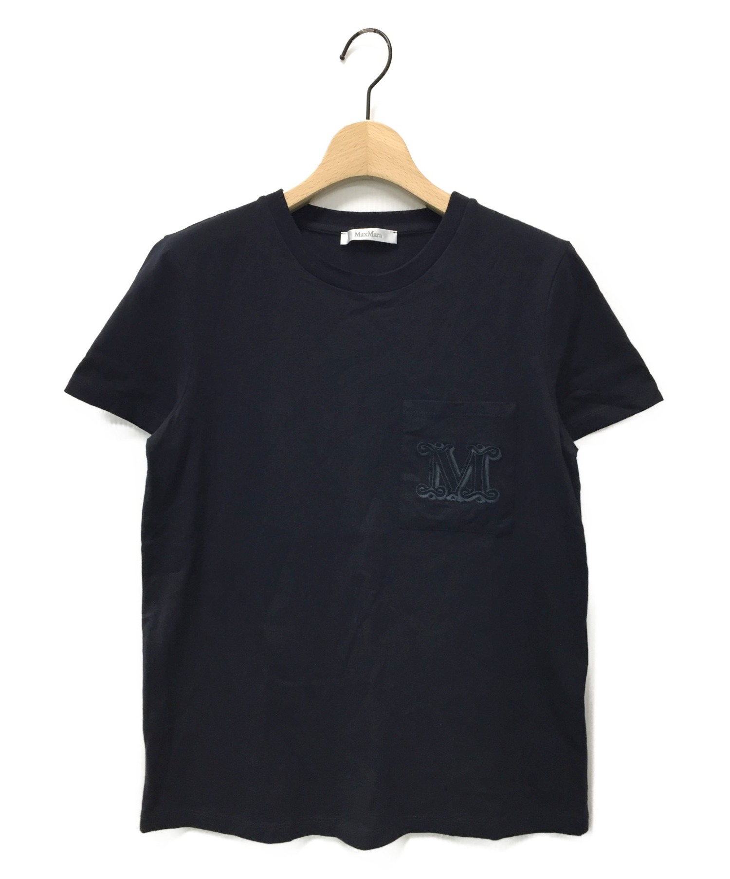 特注製品 マックスマーラ　ロゴTシャツ　Sサイズ　未使用 Tシャツ/カットソー(半袖/袖なし)