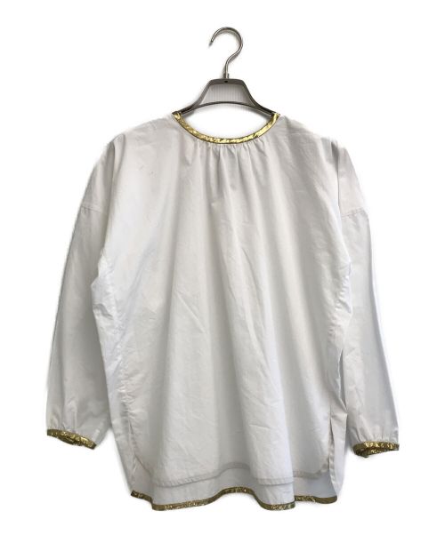saqui（サキ）saqui (サキ) gold edging blouse / ゴールドエッジブラ ホワイト サイズ:38の古着・服飾アイテム