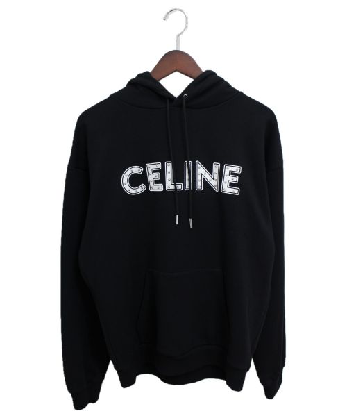 CELINE（セリーヌ）CELINE (セリーヌ) スタッズ付ルーズスウェットシャツ ブラック サイズ:Sの古着・服飾アイテム