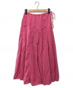 FRAMeWORKフレームワーク）の古着「製品染め切り替えスカート」｜ショッキングピンク