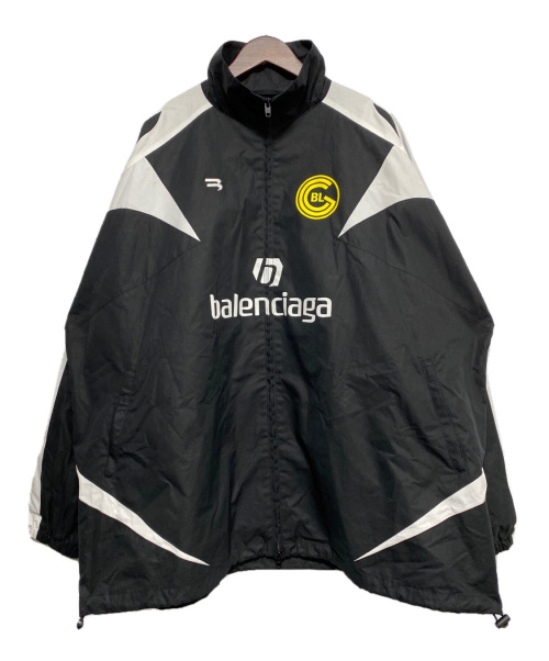 BALENCIAGA（バレンシアガ）BALENCIAGA (バレンシアガ) FOOTBALL NYLON WINDBREAKER ブラック サイズ:44の古着・服飾アイテム