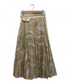 UNITED TOKYO（ユナイテッドトウキョウ）の古着「SUMINAGASHIプリントスカート」｜イエロー