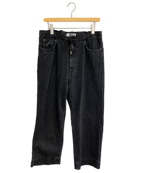 UNUSED（アンユーズド）UNUSED (アンユーズド) 12.5oz Easy Denim Pants ブラック サイズ:1の古着・服飾アイテム