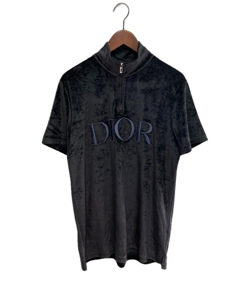 Dior（ディオール）Dior (ディオール) ハーフジップテクニカルカットソー ブラック サイズ:Mの古着・服飾アイテム
