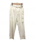 KAPTAIN SUNSHINE（キャプテンサンシャイン）の古着「Belted Work Trousers」｜ホワイト