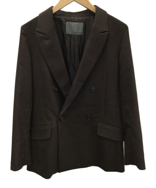 uncrave（アンクレイヴ）uncrave (アンクレイヴ) カレンダードツイルジャケット ブラウンの古着・服飾アイテム