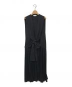 styling/ kei shirahata（スタイリング / ケイ シラハタ）の古着「ギャザードッキングドレス」｜ブラック