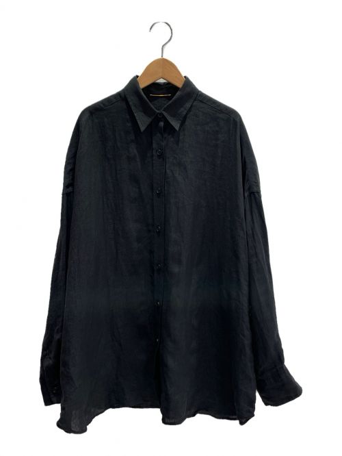 DEUXIEME CLASSE（ドゥーズィエム クラス）DEUXIEME CLASSE (ドゥーズィエム クラス) WIDE LINENシャツ ブラック サイズ:-の古着・服飾アイテム